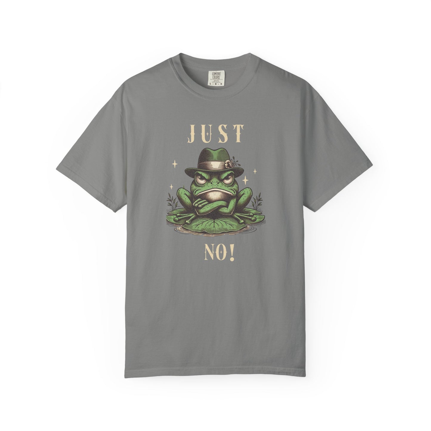 Funny Frog T-Shirt Retro Vibes Froggy Meme Shirt Vintage Frog And Toad Aesthetic Frog Lover Gift For Her Birthday Viral Trendy Shirt T-Shirt Printify Granite S