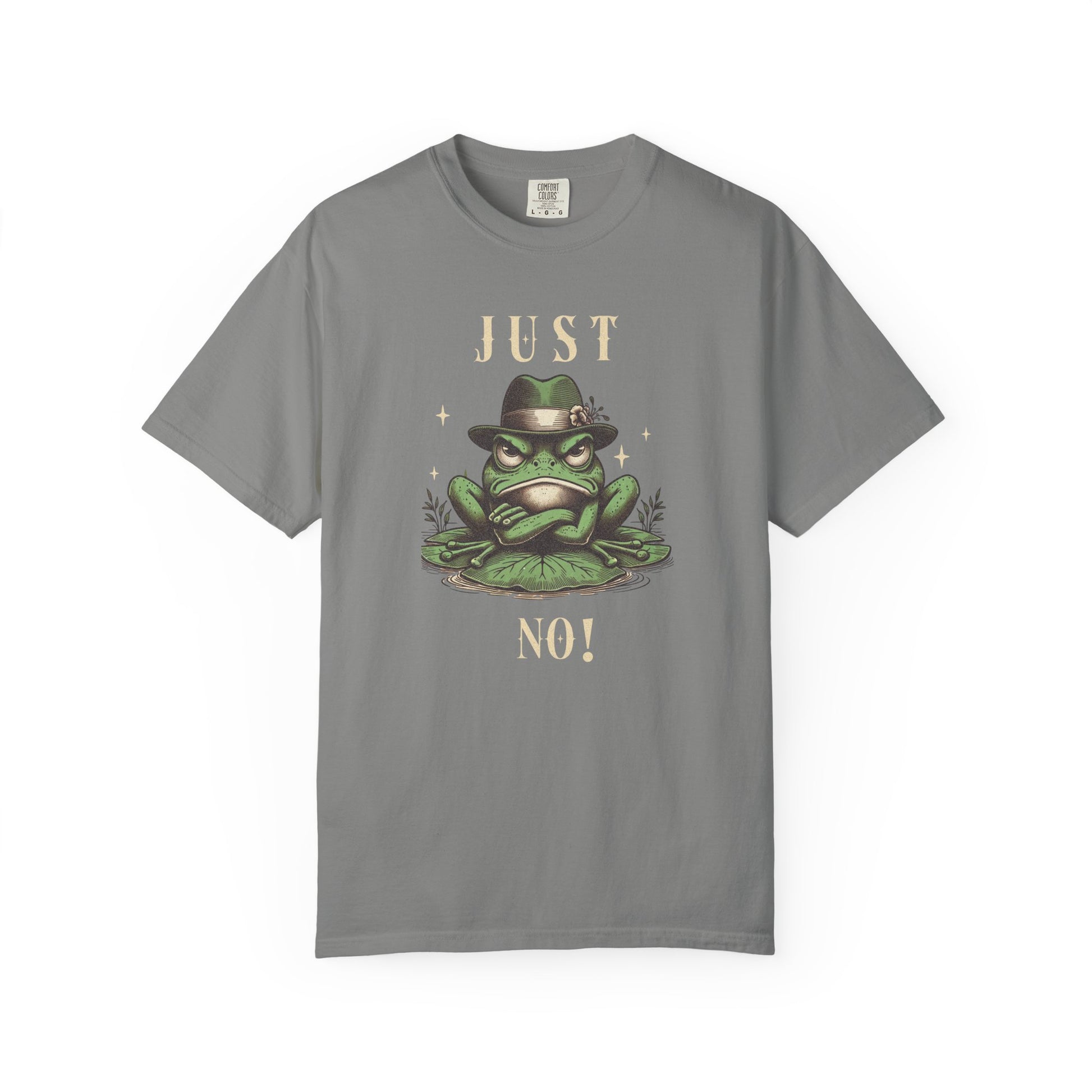 Funny Frog T-Shirt Retro Vibes Froggy Meme Shirt Vintage Frog And Toad Aesthetic Frog Lover Gift For Her Birthday Viral Trendy Shirt T-Shirt Printify Granite S