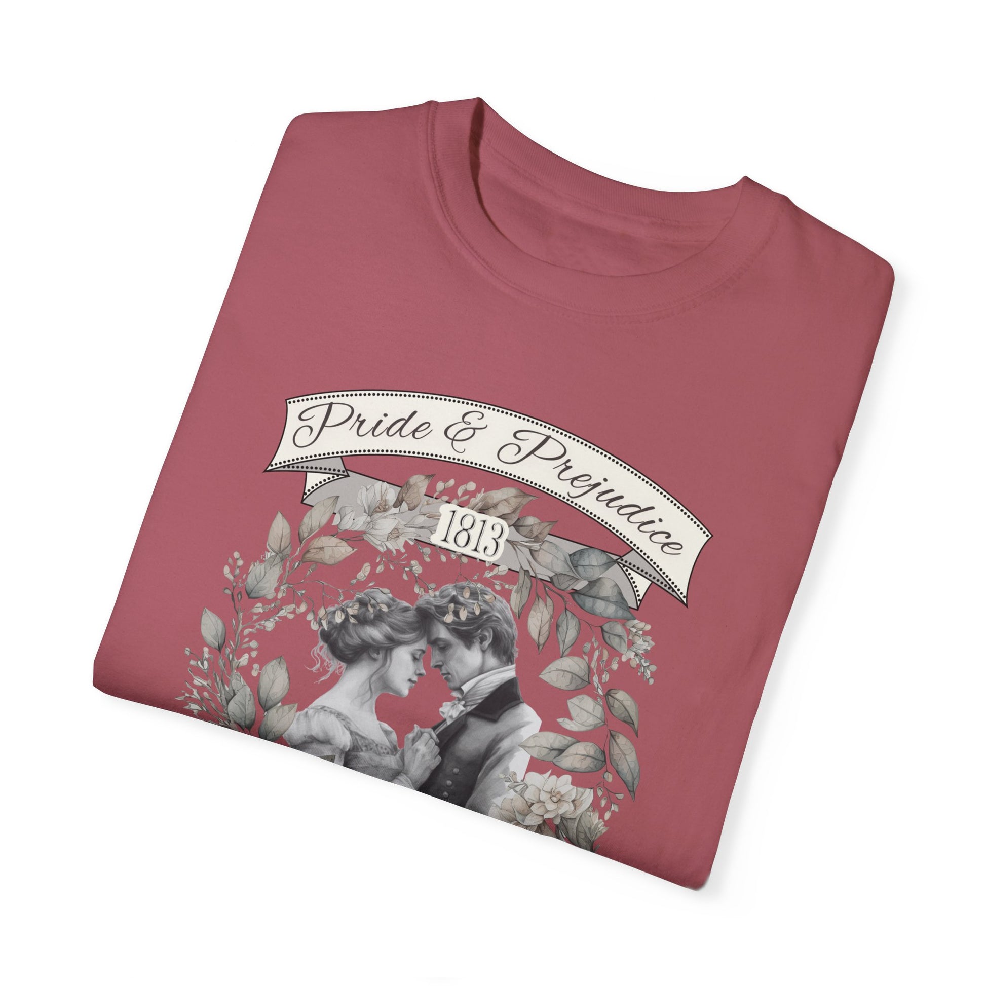 Jane Austen TShirt, Pride & Prejudice Historical Romance Comfort Colors, Bookish Literary Jane Austen Fan Art Gift, Oversized Bookclub Shirt T-Shirt Printify   