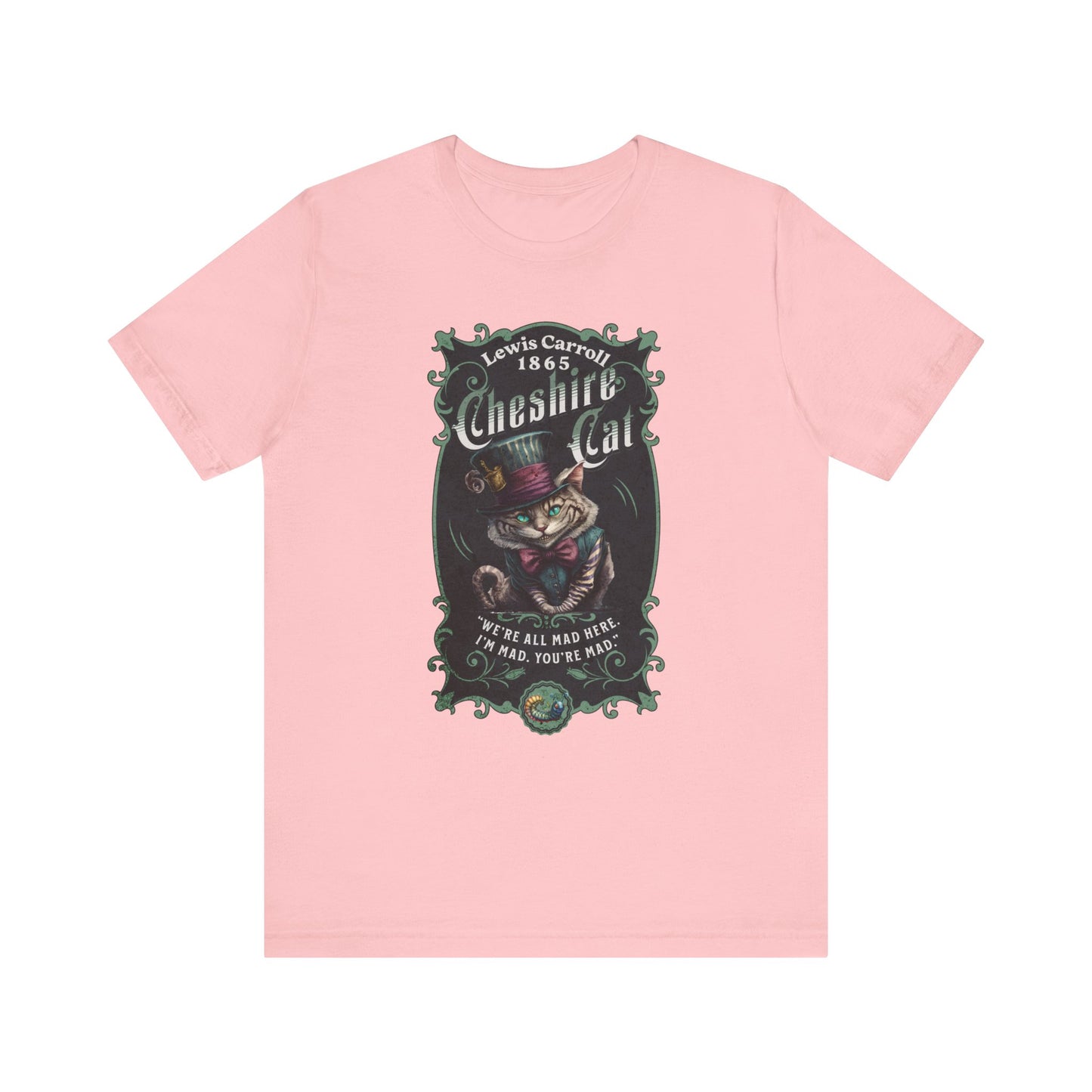 3001 Unisex Jersey Short Sleeve Tee Alice in Wonderland T-Shirt Printify Pink S 