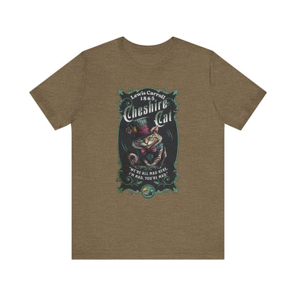 3001 Unisex Jersey Short Sleeve Tee Alice in Wonderland T-Shirt Printify Heather Olive S 