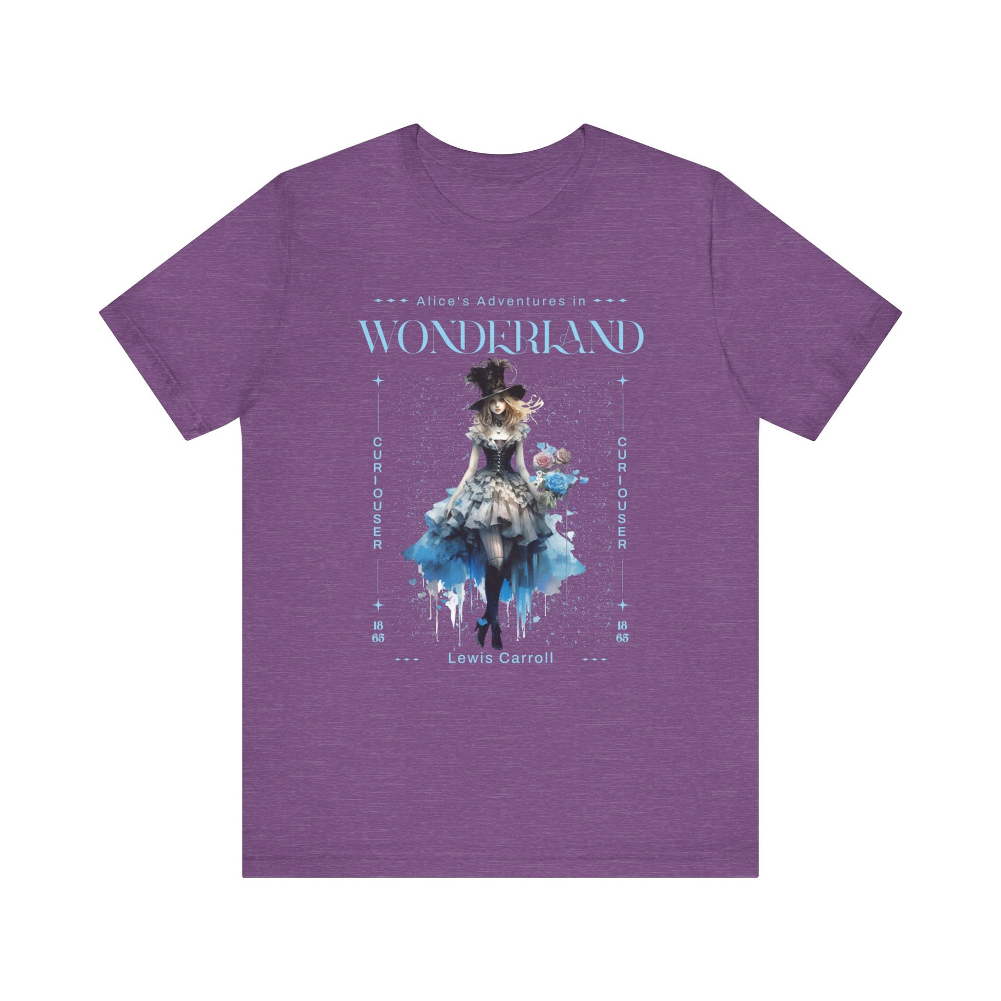 3001 Unisex Jersey Short Sleeve Tee Alice in Wonderland T-Shirt Printify Heather Team Purple S 