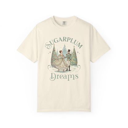 Nutcracker Ballet T-Shirt, Sugar Plum Fairy Christmas Tee, Holiday Dance Shirt, Coquette Pastel Christmas Gift T-Shirt Printify Ivory S