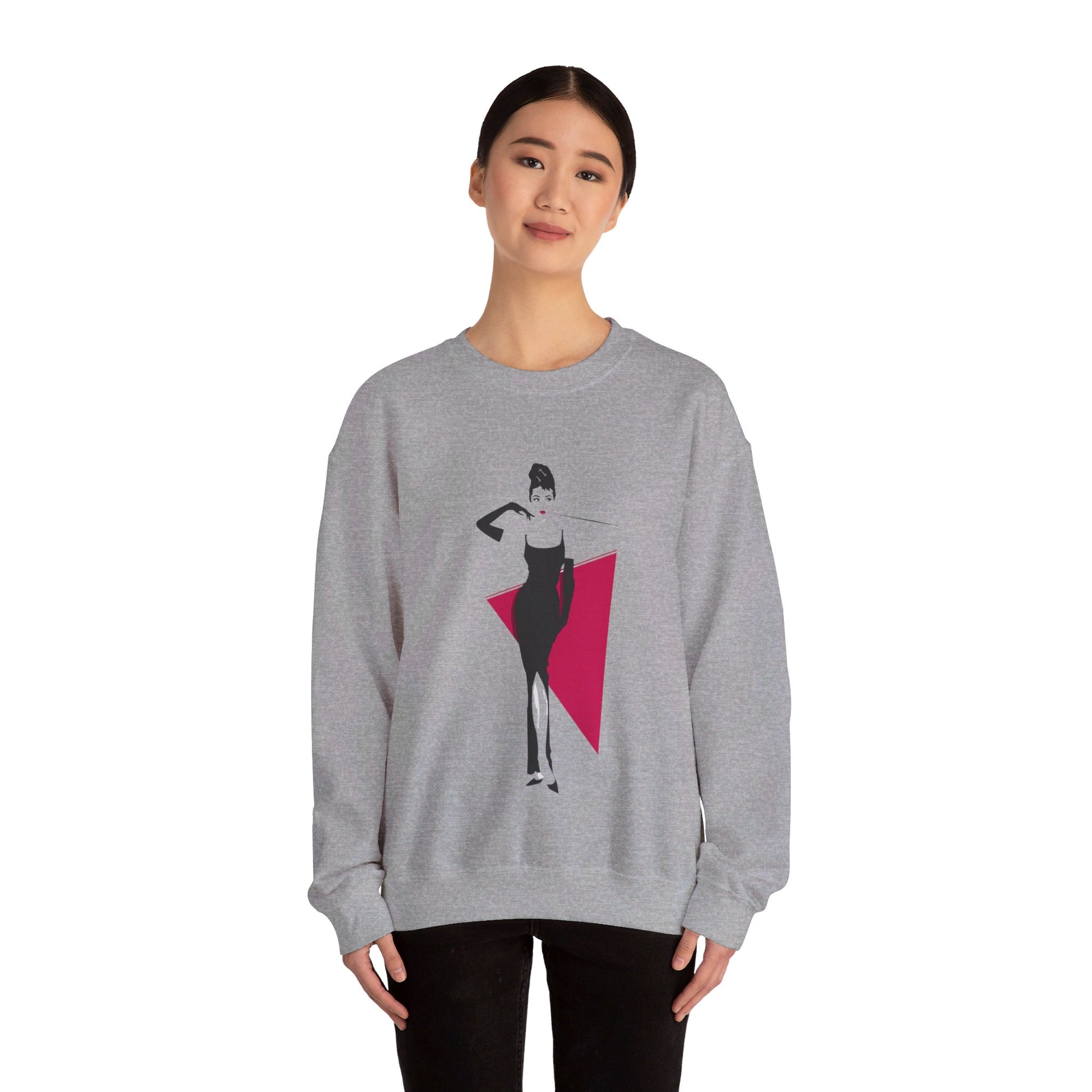 Breakfast at Tiffany's T & Co Sweatshirt , Classic Audrey Crew, Girls Brunching Weekend Sweater, Women's Shirt, Truman Capote Fan Gift Sweatshirt Printify   