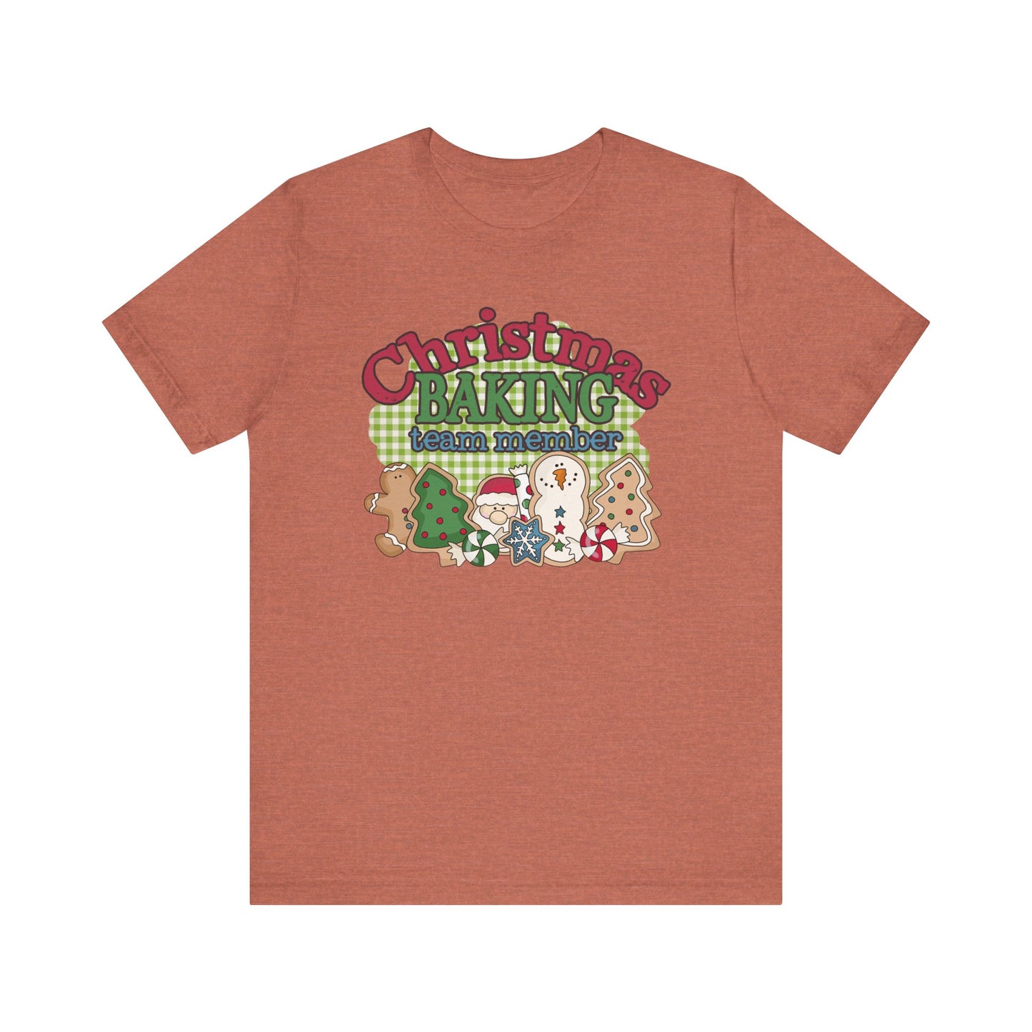 Christmas Baking Team Shirt, Christmas Baking Crew Matching TShirt, Christmas Baking Shirt, Women's Christmas Shirts, Christmas Cookie Crew T-Shirt Printify Heather Clay XS 