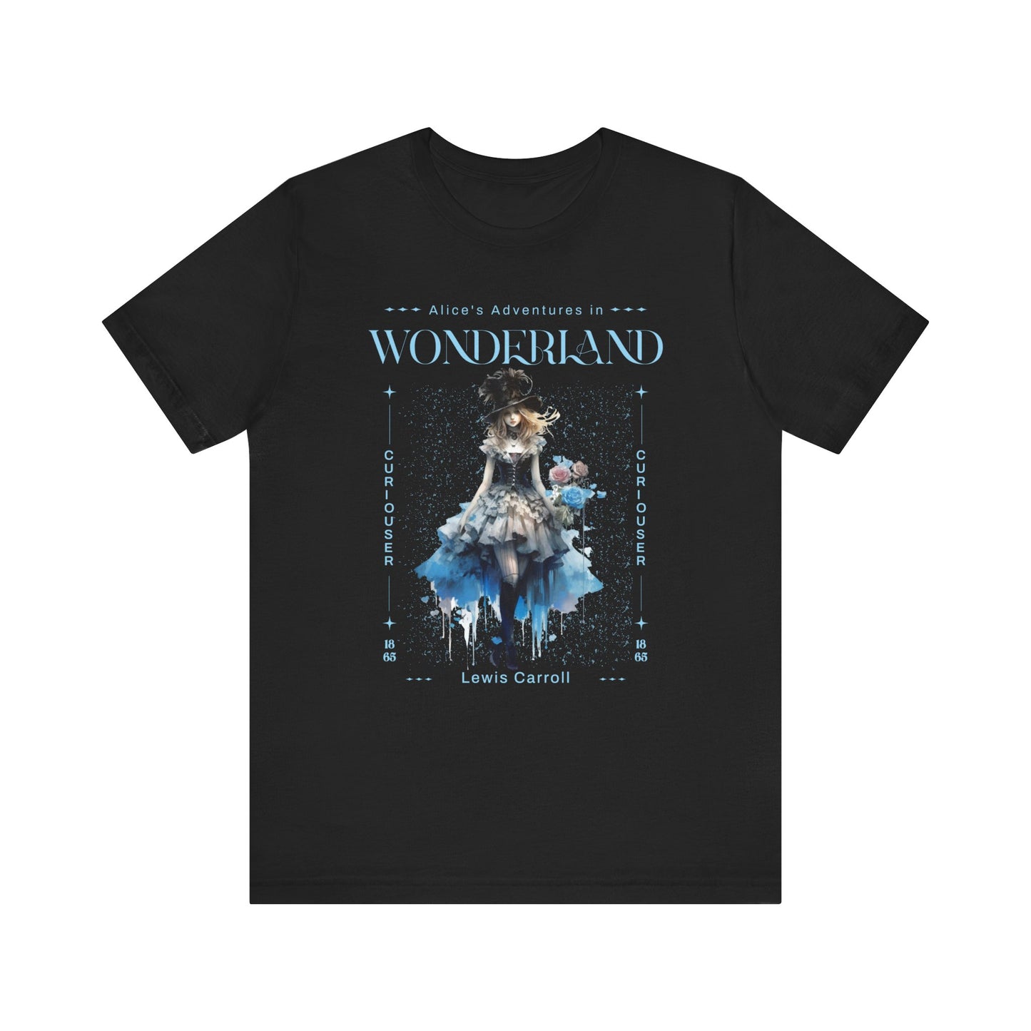 3001 Unisex Jersey Short Sleeve Tee Alice in Wonderland T-Shirt Printify Black S 