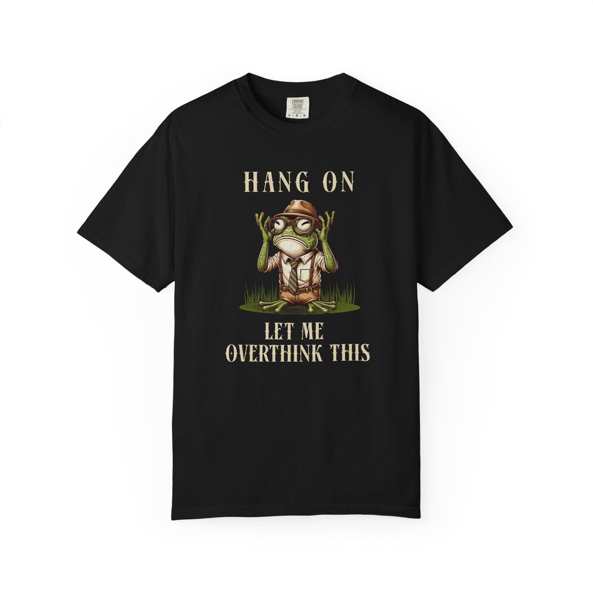 Funny Frog T-Shirt Retro Vibes Froggy Meme Shirt Vintage Frog And Toad Aesthetic Frog Lover Gift For Her Birthday Viral Trendy Shirt T-Shirt Printify Black S