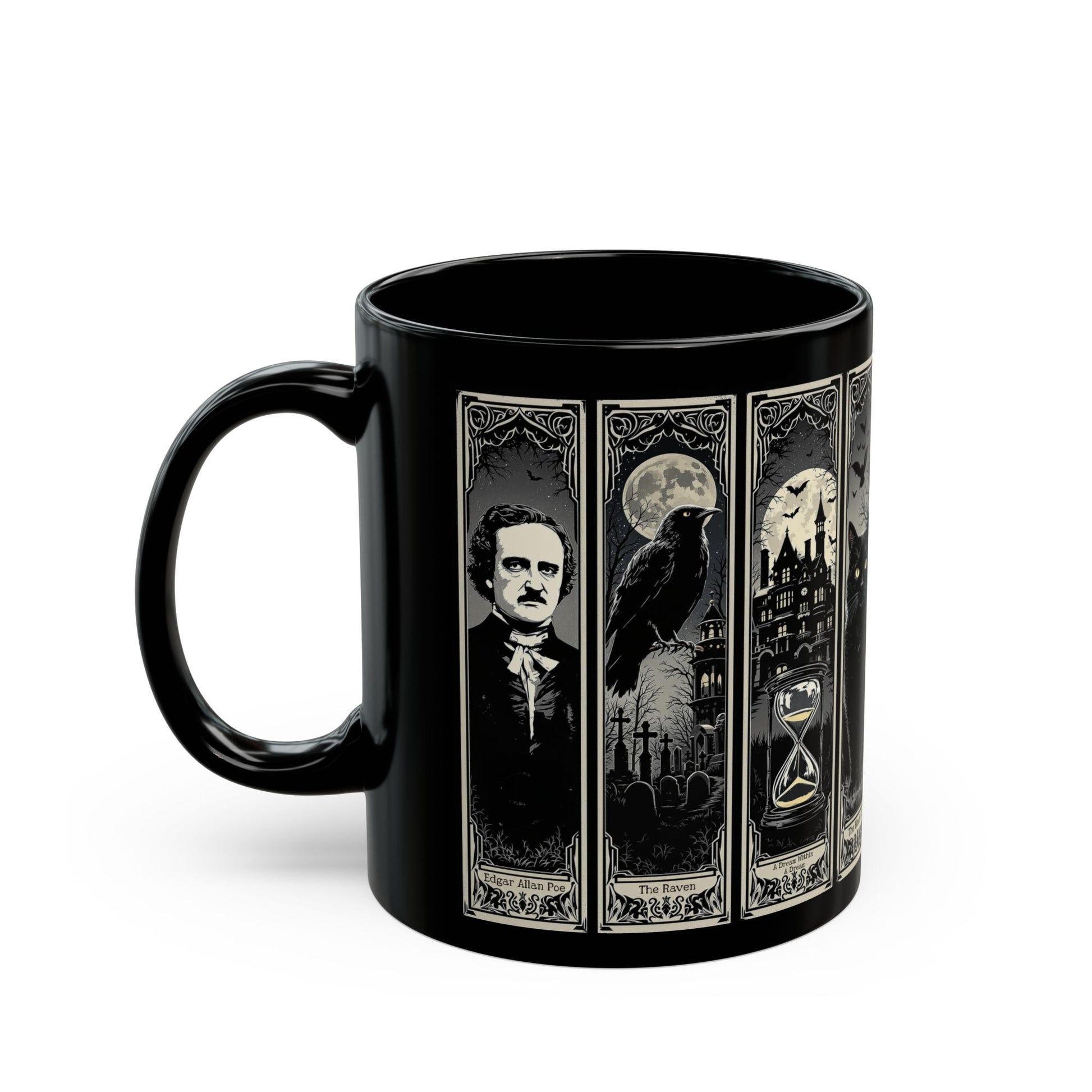 Edgar Allan Poe Mug Gothic Literary Gift For Book Lover Dark Academia Macabre Fall Coffee Cup Halloween Poetember Party Gift For Bookclub Mug Printify