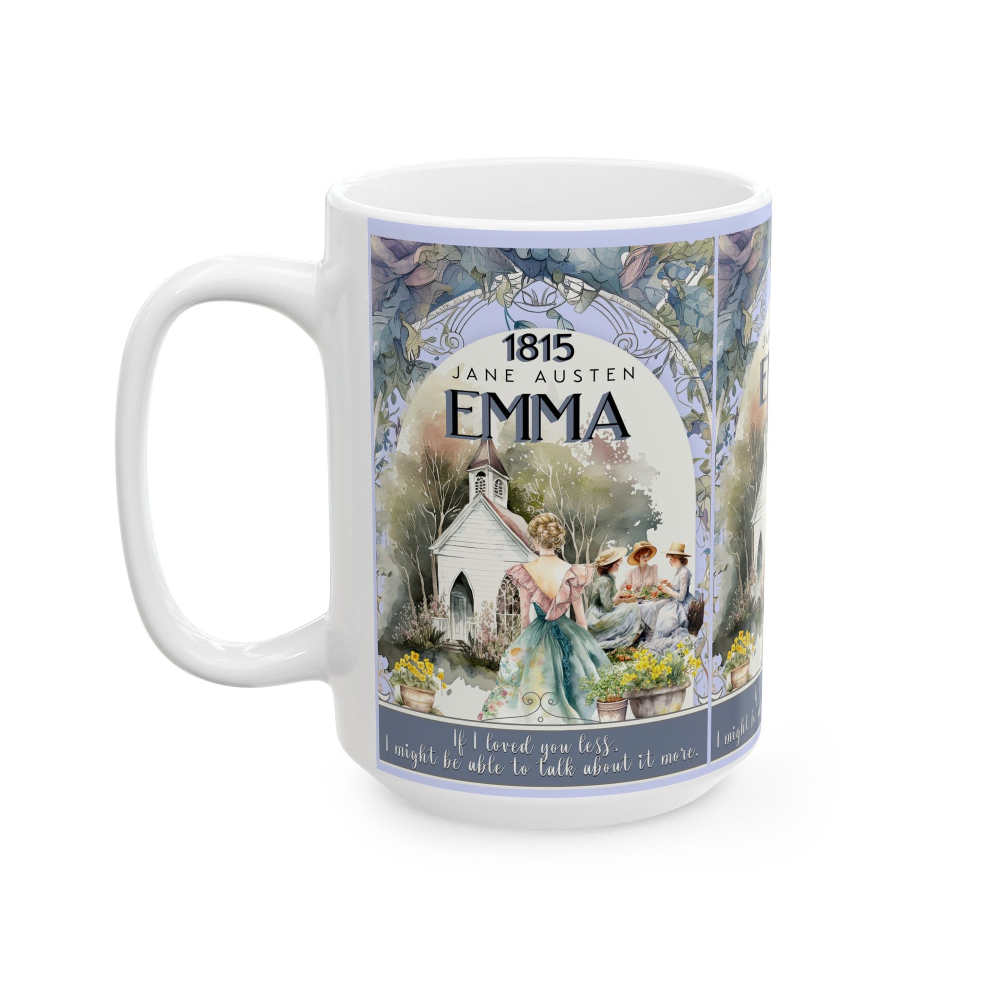 Jane Austen Emma Coffee Mug Historical Romance Reader Gift For Book Lover Light Academia Bookclub Gift For Birthday Mom Her Christmas Gift Mug Printify   