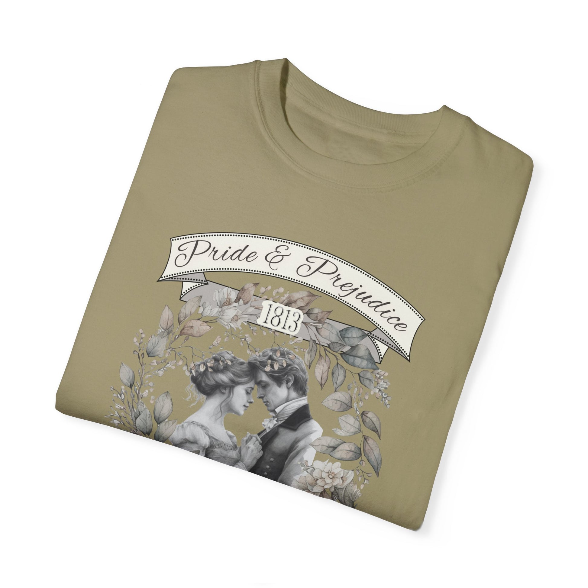 Jane Austen TShirt, Pride & Prejudice Historical Romance Comfort Colors, Bookish Literary Jane Austen Fan Art Gift, Oversized Bookclub Shirt T-Shirt Printify   