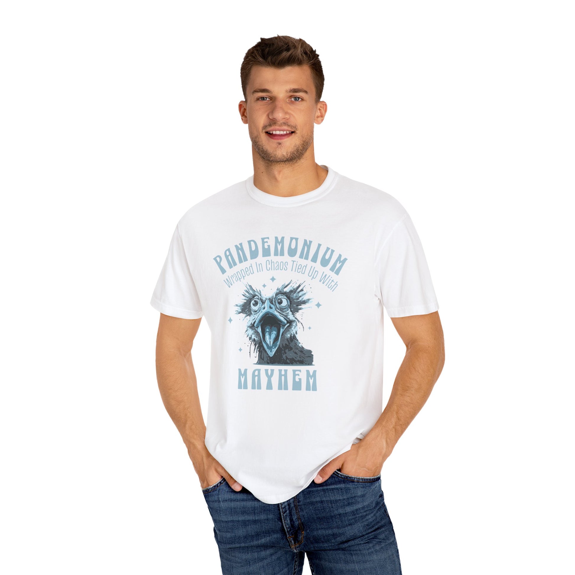 Retro Funny Crazy Chicken T-Shirt Farmer Shirt Animal Lover Shirt Unique Gift for Farm Animal Lovers Viral Trendy Gift For Birthday T-Shirt Printify