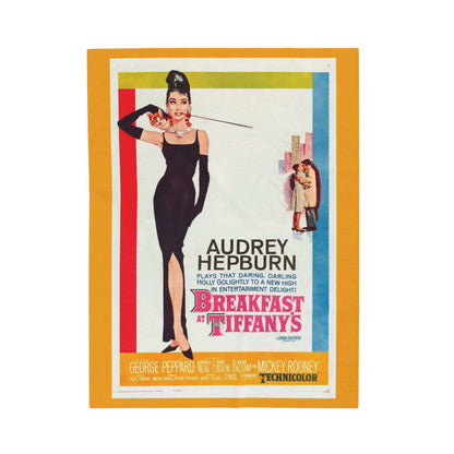 Breakfast at Tiffany's T & Co Throw Blanket, Soft Classic Audrey Hepburn, Book Lover Reading, Movie Poster Blanket, Truman Capote Fan Gift All Over Prints Printify 30" × 40"  