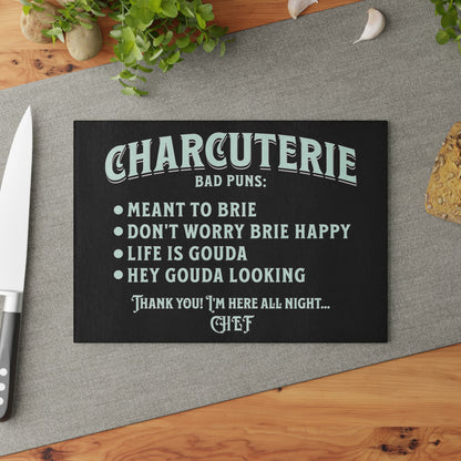 Charcuterie Board, House Warming Gift, Tempered Glass Cutting, Chopping or Serving Board, Wedding, Realtor, Shower, Host, Chef, Holiday Gift Home Decor Printify   