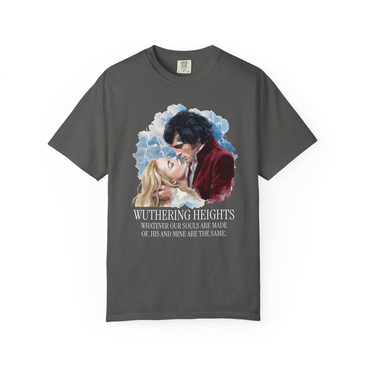 Wuthering Heights Romance Illustration T-shirt | Gothic Novel Quote Tee