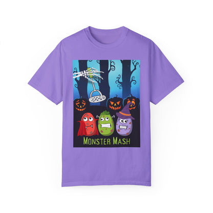 Funny Halloween Monster Mash Comfort Colors Tee, Spoof of the Retro Monster Mash Shirt, Cute Fall Autumn, Halloween T-Shirt, Gift for Friend T-Shirt Printify Violet S 