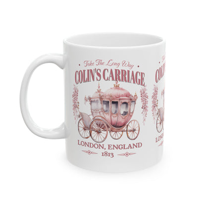 Colins Carriage Club Mug Regency England Ton Society Gift For Bridgeton Fan Historical Drama Penelope Romance Reader Gift Bookclub Gift Mug Printify 11oz  