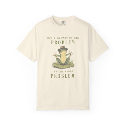 Funny Frog T-Shirt Retro Froggy Meme Shirt Vintage Frog And Toad Aesthetic Frog Lover Gift For Her Calm Vibes Birthday Viral Trendy Shirt T-Shirt Printify Ivory S