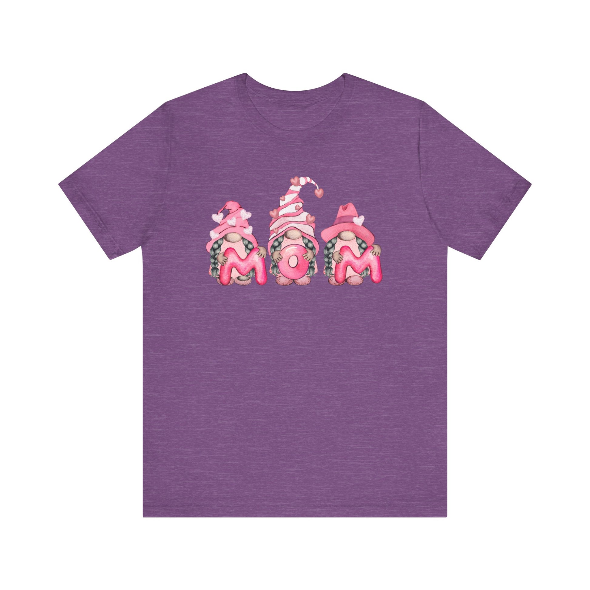 Mothers Day Gift, Pretty Gnomes Graphic Design, Best Gift for Mom, Cool Mom Shirt, Mom Life, Best Grandma Ever, Best Step Mom Gift, T-Shirt Printify Heather Team Purple XS 