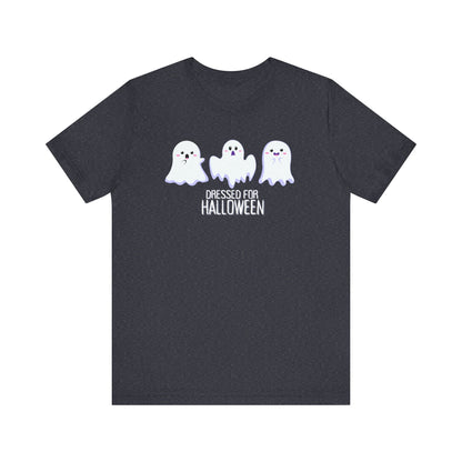 Halloween Cute Ghosts TShirt, Spooky Season Tee, Trick or Treating Shirt, Halloween Party T-Shirt, Funny Ghost Graphic T Shirt T-Shirt Printify Heather Navy XS 