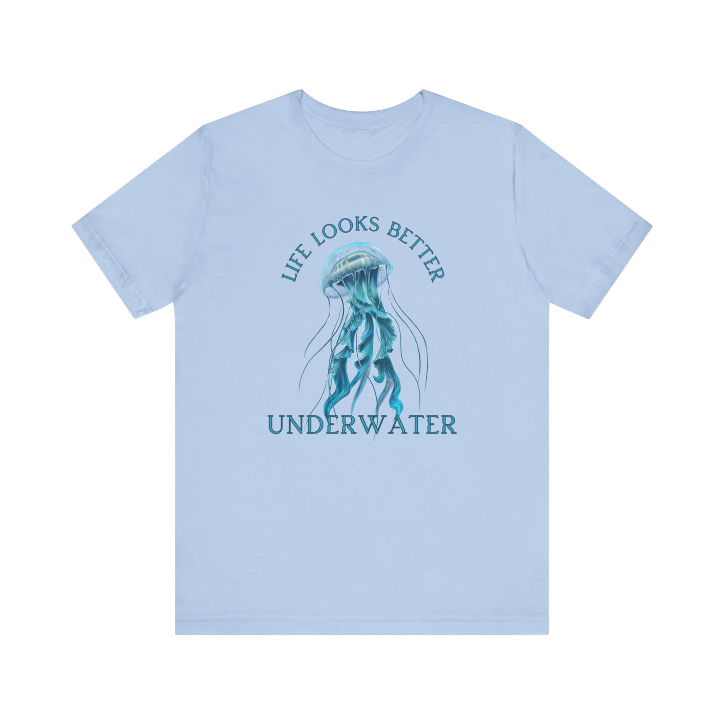 Scuba Diving Gift, Snorkel Tee, Scuba Diving Shirt, Scuba Diver Gift, Ocean Lover TShirt, Gifts For Scuba Divers, Diving Shirt Water Fun Te T-Shirt Printify Baby Blue XS 