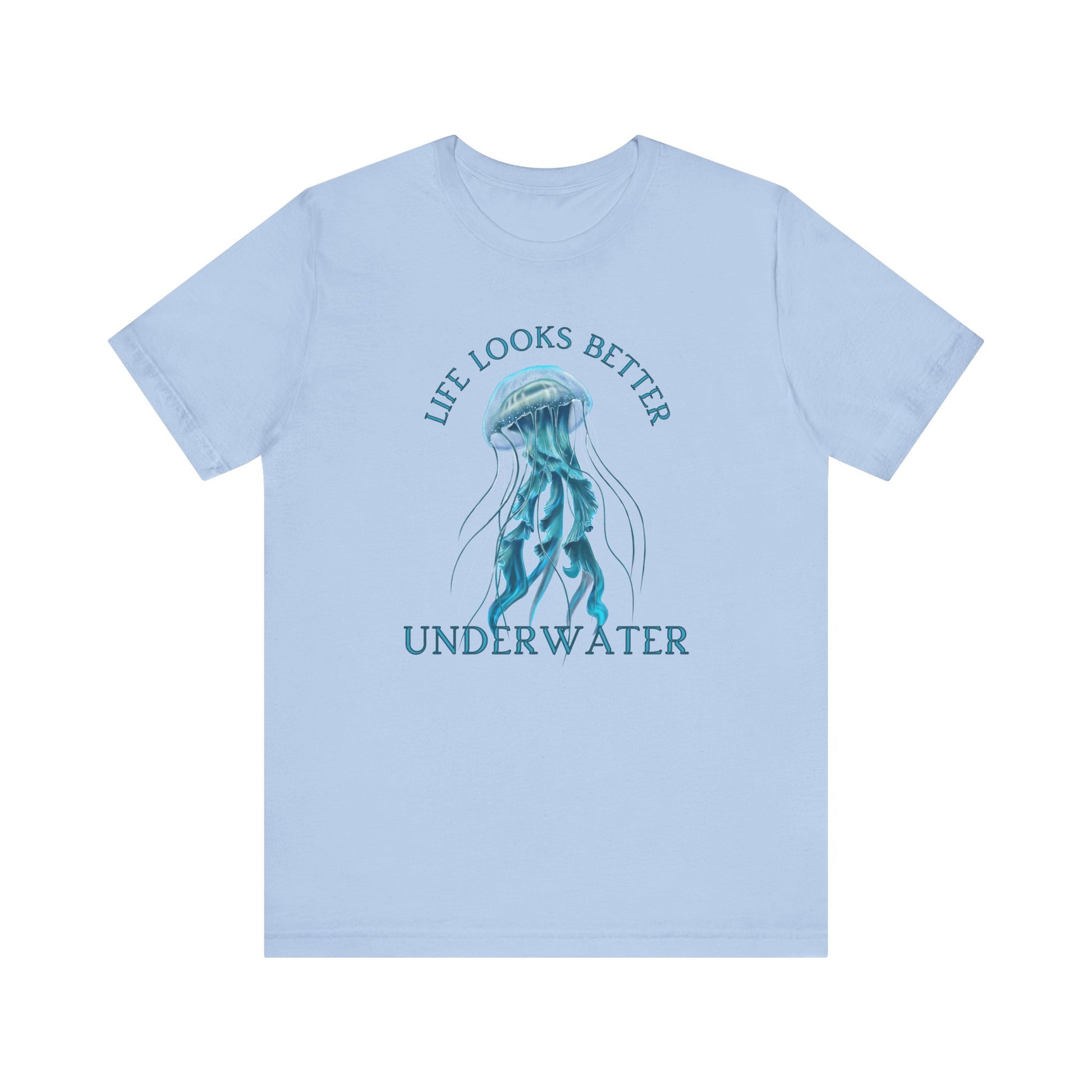 Scuba Diving Gift, Snorkel Tee, Scuba Diving Shirt, Scuba Diver Gift, Ocean Lover TShirt, Gifts For Scuba Divers, Diving Shirt Water Fun Te T-Shirt Printify Baby Blue XS 