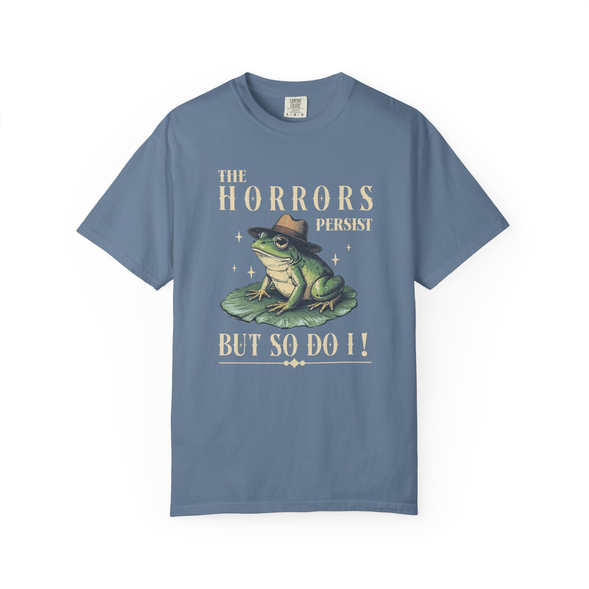 Funny Frog T-Shirt Retro Positive Vibe Froggy Meme Shirt Vintage Frog And Toad Aesthetic Frog Lover Gift For Her Birthday Viral Trendy Shirt T-Shirt Printify Blue Jean S