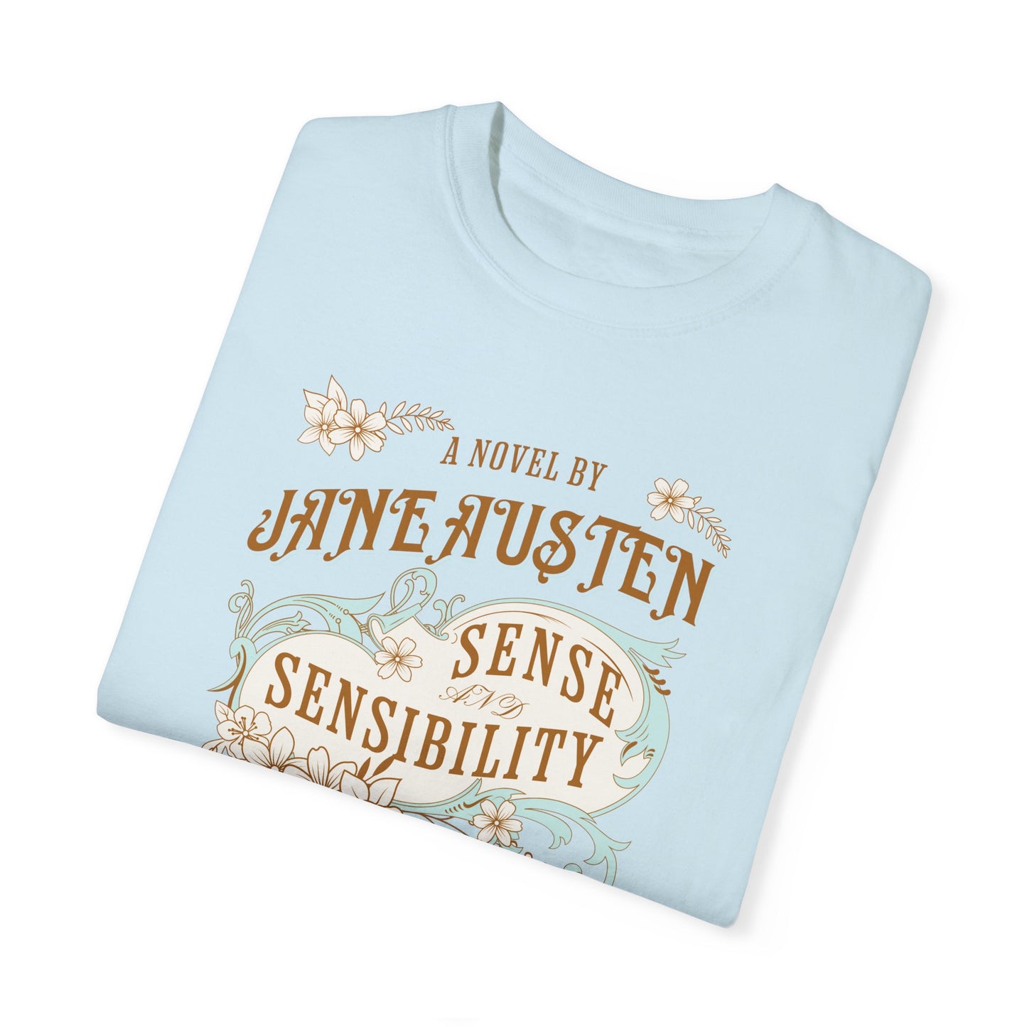 Jane Austen T-Shirt, Sense & Sensibility Historical Romance Comfort Colors Tee, Bookish Literary Jane Austen Fan Art Gift for Her, Readers, T-Shirt Printify   