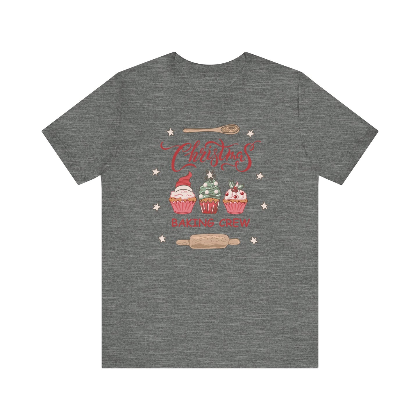 Christmas Baking Team Shirt, Christmas Baking Crew Matching TShirt, Christmas Baking Shirt, Family Christmas Shirts, Christmas Cookie Crew T-Shirt Printify Deep Heather XS 