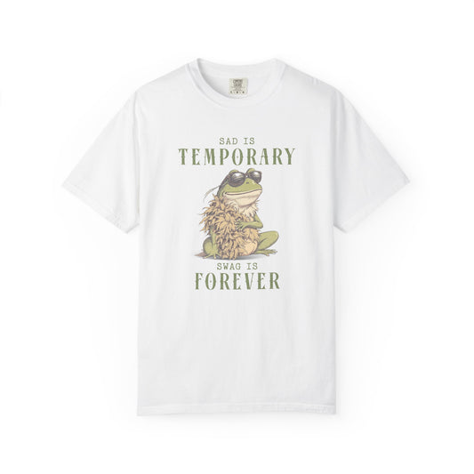 Funny Frog Self Care T-Shirt Froggy Positive Vibes Shirt Vintage Frog And Toad Aesthetic Frog Lover Gift For Her Cottagecore Birthday T-Shirt Printify White S