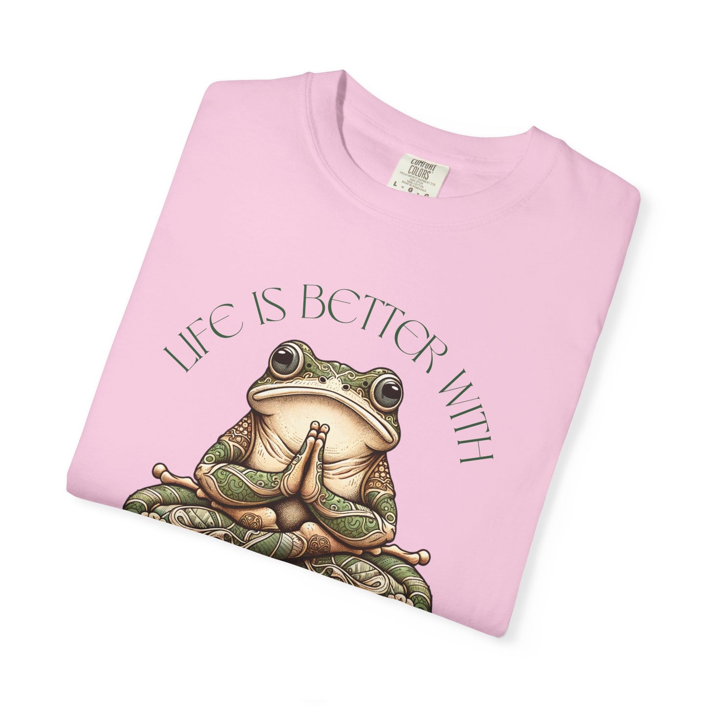 Green Yoga Frog Life Is Better With Yoga Unisex T-Shirt, Casual Wear, Highlander Fan Gift,