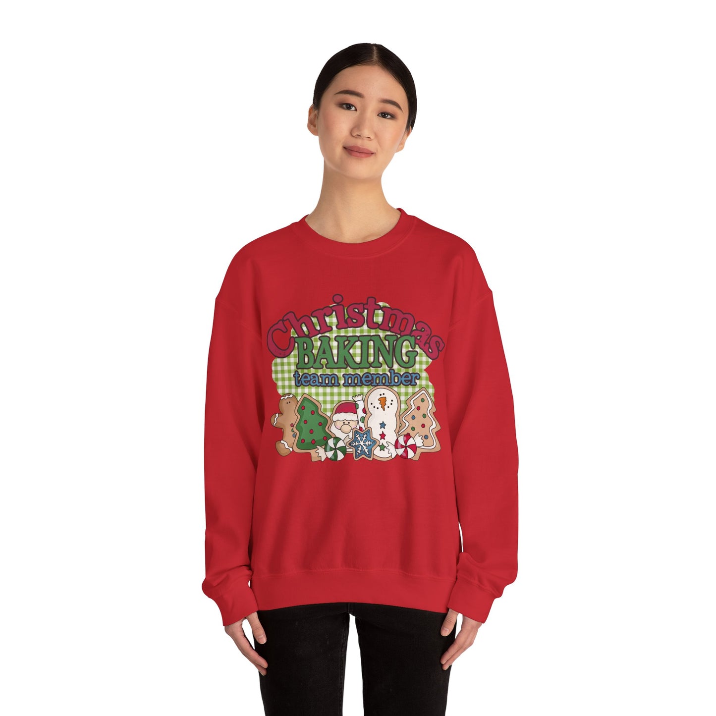 Christmas Baking Team Sweatshirt, Christmas Baking Crew Matching Sweater, Christmas Baking Women's Christmas Shirts, Christmas Cookie Crew Sweatshirt Printify   