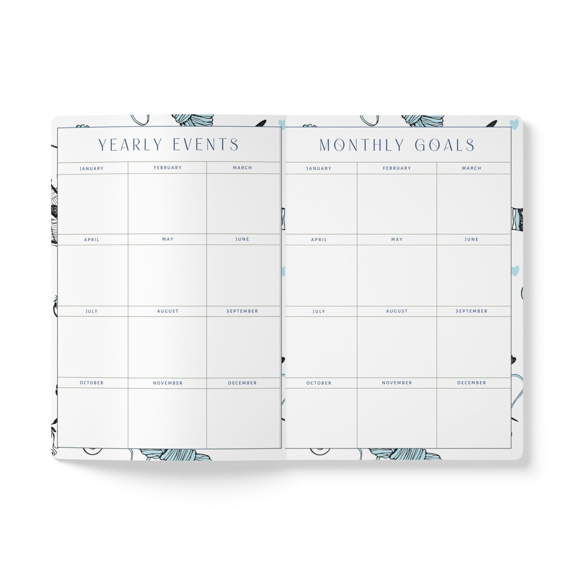 Custom Crochet Project Planner Crochet Tracker Crochet Journal Organize Hooks Yarn And Supplies Crochet Gift For Mom Birthday Crafter Gift Paper products Printify