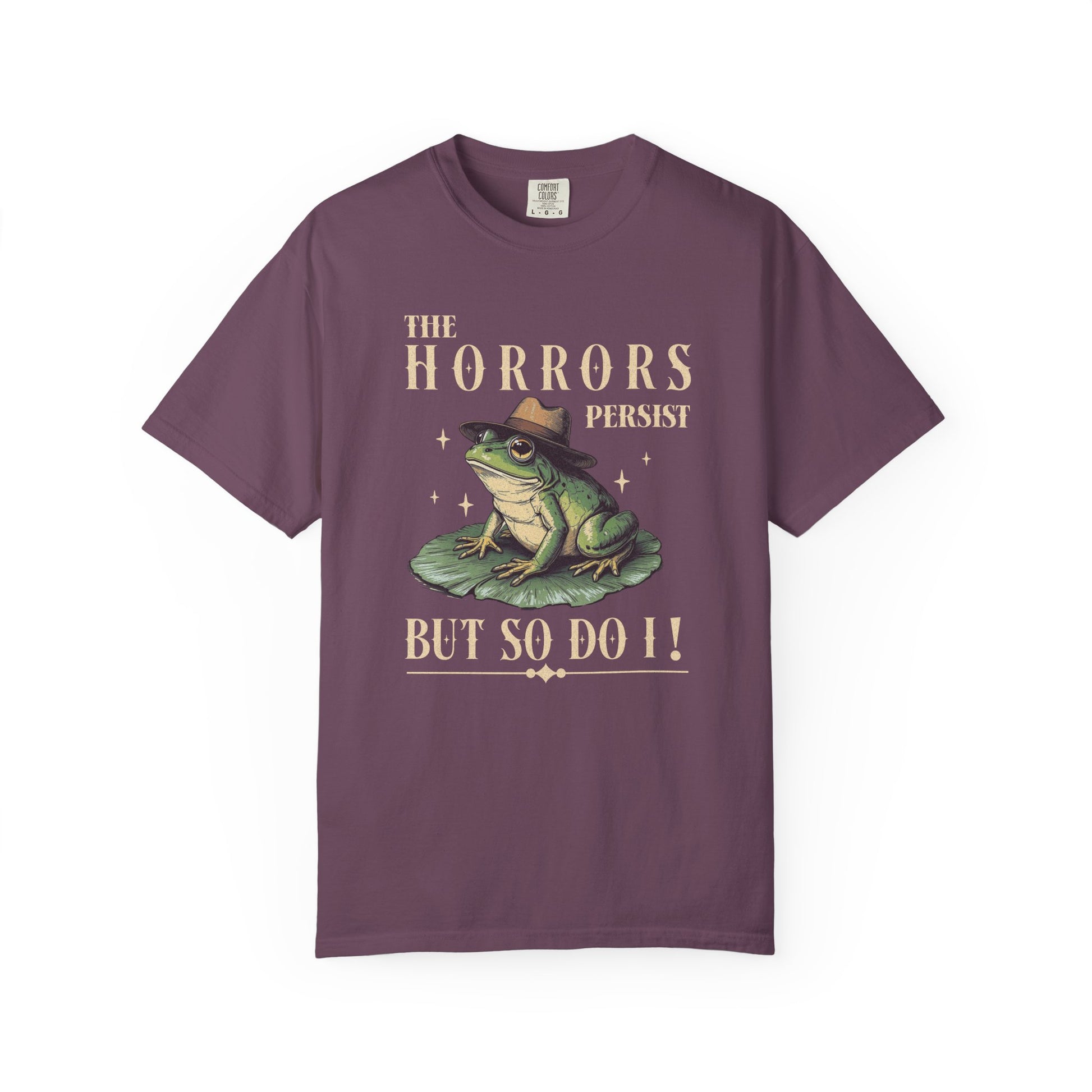 Funny Frog T-Shirt Retro Positive Vibe Froggy Meme Shirt Vintage Frog And Toad Aesthetic Frog Lover Gift For Her Birthday Viral Trendy Shirt T-Shirt Printify Berry S