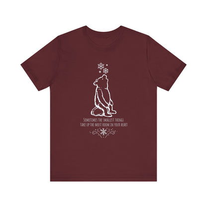 Winnie The Pooh Christmas Shirt, Pooh Bear Holiday T-Shirt, Family Matching Christmas Vacation Tshirts, A.A. Milne Shirt,  Book Lover Gifts T-Shirt Printify Maroon XS 