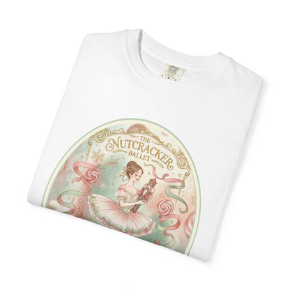Nutcracker Ballet T-Shirt, Sugar Plum Fairy Christmas Tee, Holiday Dance Shirt, Coquette Pastel Christmas Gift T-Shirt Printify