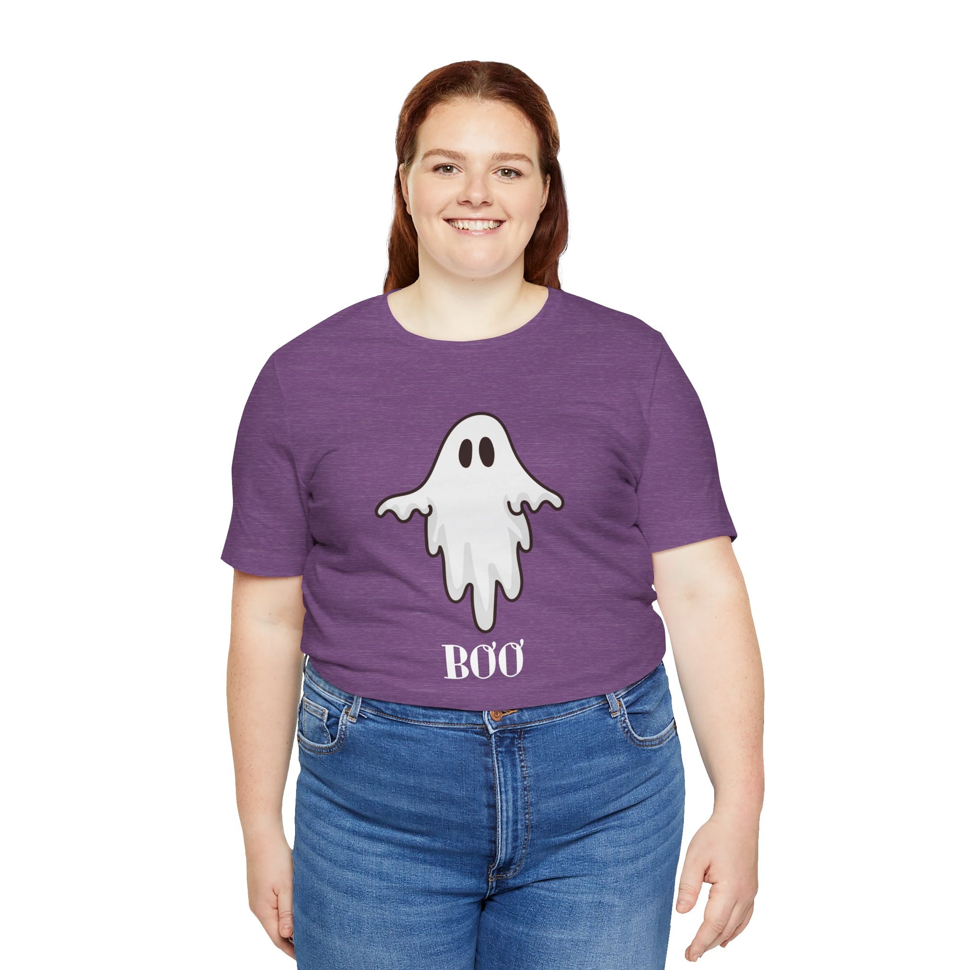 Halloween Ghost  TShirt,  Cute Ghost Shirt, Spooky Season Tee, Halloween Party T-Shirt, Autumn Style T Shirt, Trick or Treating Style, T-Shirt Printify   