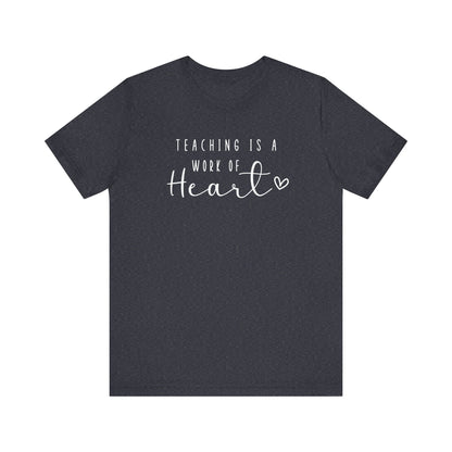 Cute Teacher TShirt Gift, Education Tee, Elementary School Teacher Appreciation, Funny Back To School Shirt, Teacher T-Shirt, Teacher Love T-Shirt Printify Heather Navy XS 