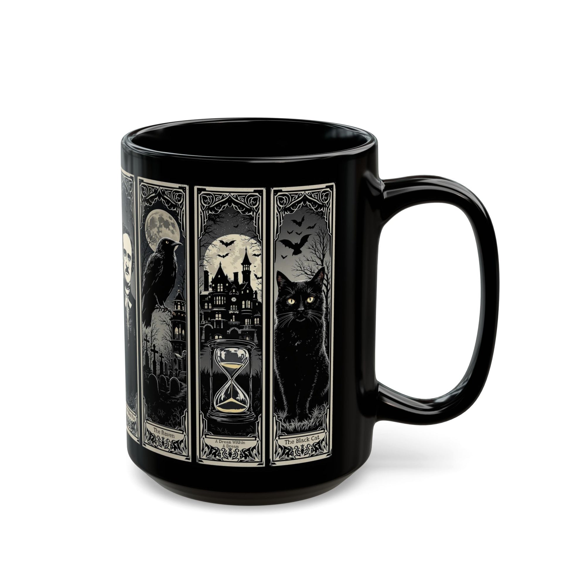 Edgar Allan Poe Mug Gothic Literary Gift For Book Lover Dark Academia Macabre Fall Coffee Cup Halloween Poetember Party Gift For Bookclub Mug Printify