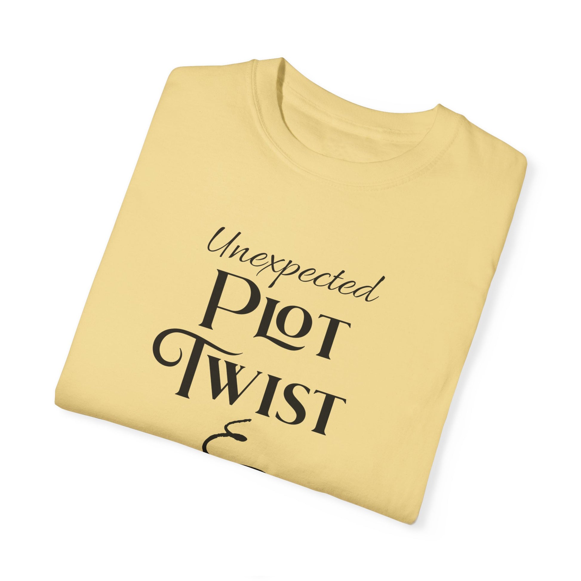 Plot Twist T-Shirt Author Shirt Pregnancy Announcement For Expecting Blog Writers Journalists Gift For Her Baby Shower Gift Baby Reveal T-Shirt Printify   