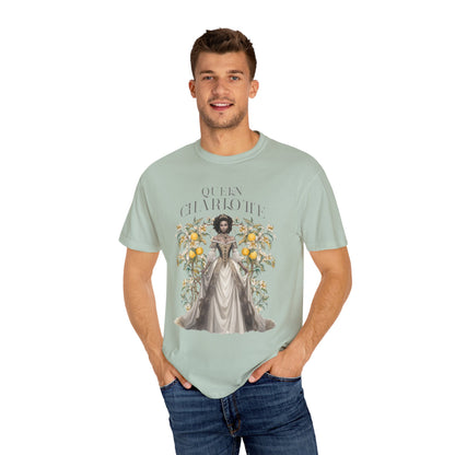 Queen Charlotte T-Shirt Literary Regency Period Tee Historical Drama Series Watching Spilling The Tea Theme Gift for Her Birthday Christmas