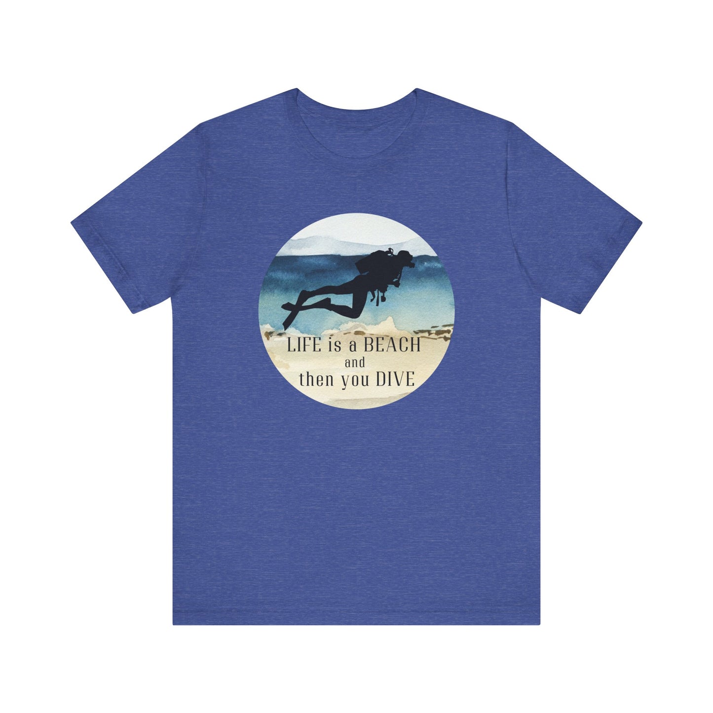 Scuba Diving Gift, Scuba Diving Shirt, Scuba Diver Gift, Scuba Lover Gift, Ocean Lover TShirt Gifts For Scuba Divers, Water Fun Tee, Snorke T-Shirt Printify Heather True Royal XS 