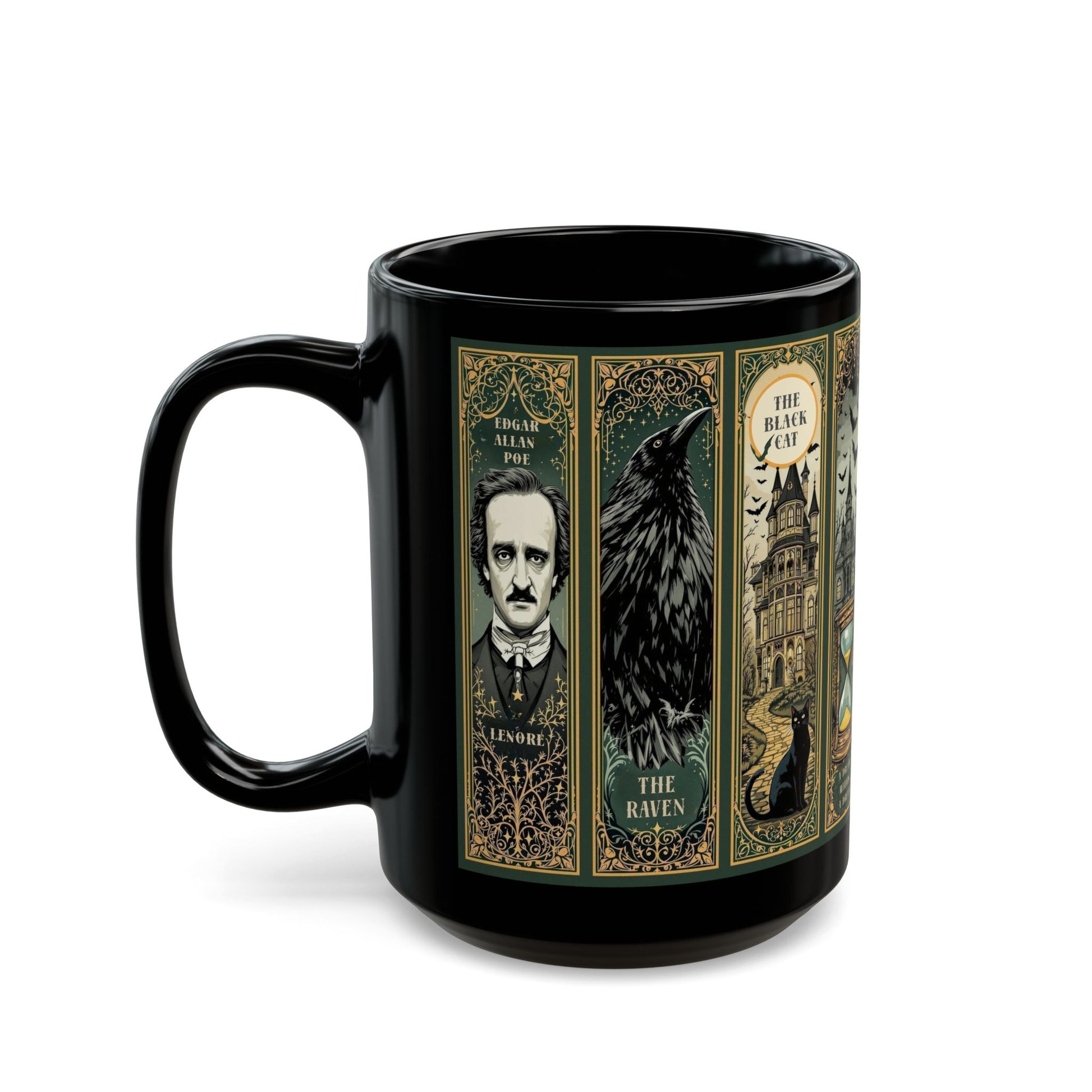 Edgar Allan Poe Mug Gothic Literary Gift For Book Lover Dark Academia Macabre Fall Coffee Cup Halloween Poetember Party Gift For Bookclub Mug Printify