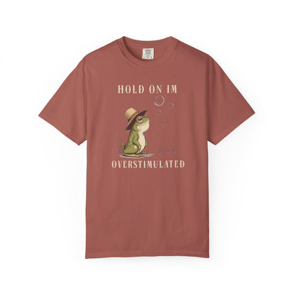 Overstimulated Frog T-Shirt Retro Fun Froggy Meme Shirt Vintage Frog And Toad Aesthetic Frog Lover Gift For Her Birthday Viral Trendy Shirt T-Shirt Printify Cumin S