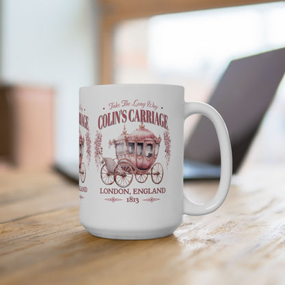 Colins Carriage Club Mug Regency England Ton Society Gift For Bridgeton Fan Historical Drama Penelope Romance Reader Gift Bookclub Gift Mug Printify   