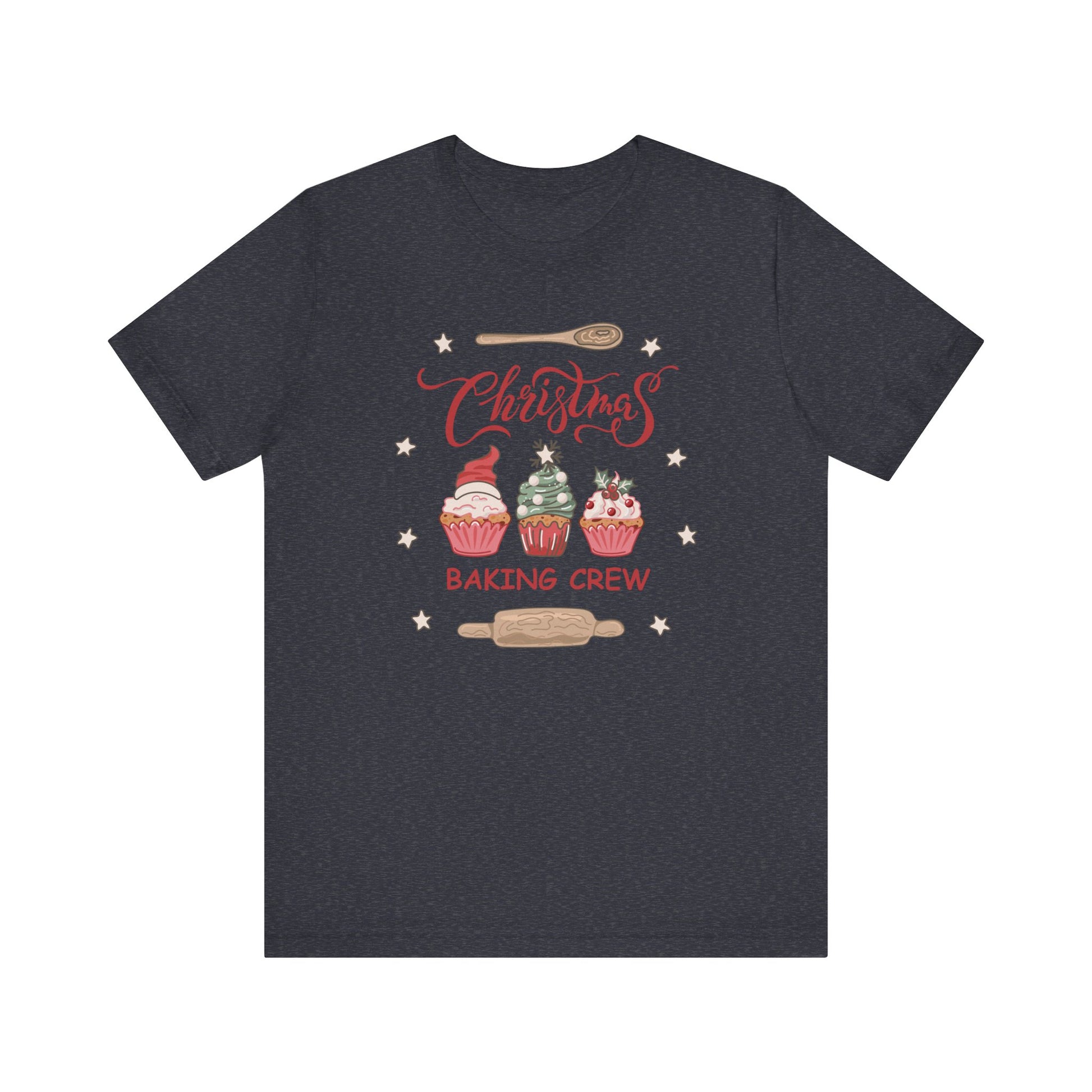 Christmas Baking Team Shirt, Christmas Baking Crew Matching TShirt, Christmas Baking Shirt, Family Christmas Shirts, Christmas Cookie Crew T-Shirt Printify Heather Navy XS 