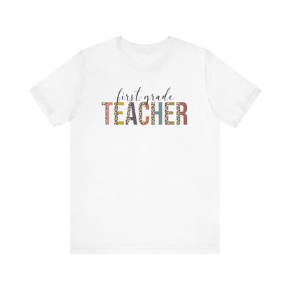 Cute Teacher TShirt Gift, Education Tee, Elementary School Teacher Appreciation, Funny Back To School Shirt, Teacher T-Shirt, Teacher Tee T-Shirt Printify White XS 