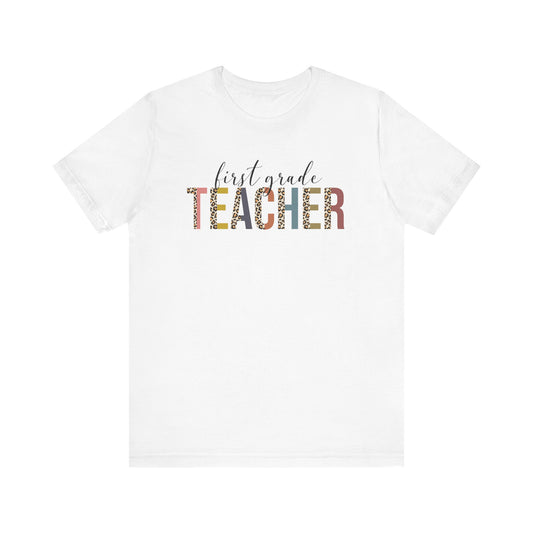 Cute Teacher TShirt Gift, Education Tee, Elementary School Teacher Appreciation, Funny Back To School Shirt, Teacher T-Shirt, Teacher Tee T-Shirt Printify White XS 