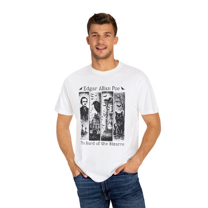 Edgar Allan Poe T-Shirt Gothic Graphic Tee The Raven Nevermore Quote Horror Literature Shirt Dark Academia Aesthetic Halloween Party Gift T-Shirt Printify