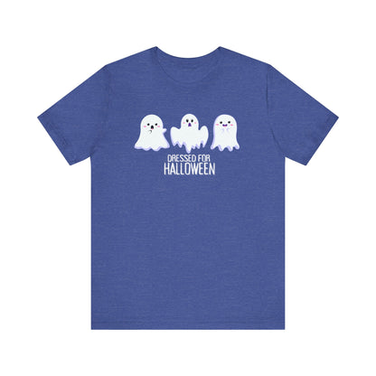 Halloween Cute Ghosts TShirt, Spooky Season Tee, Trick or Treating Shirt, Halloween Party T-Shirt, Funny Ghost Graphic T Shirt T-Shirt Printify Heather True Royal XS 