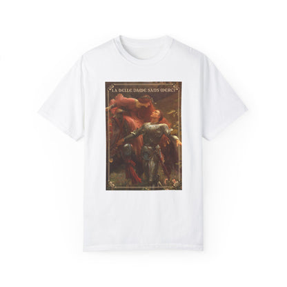La Belle Dame Sans Merci Print T-Shirt Renaissance Renfaire Theme Merch Perfect Comfortable Medieval Festival Shirt Art History Lover Gift T-Shirt Printify White S